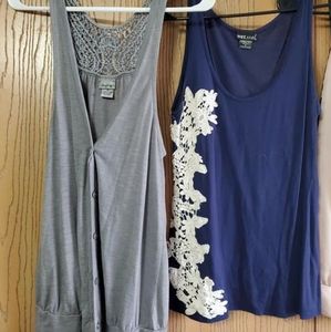 Womens tops, medium and large